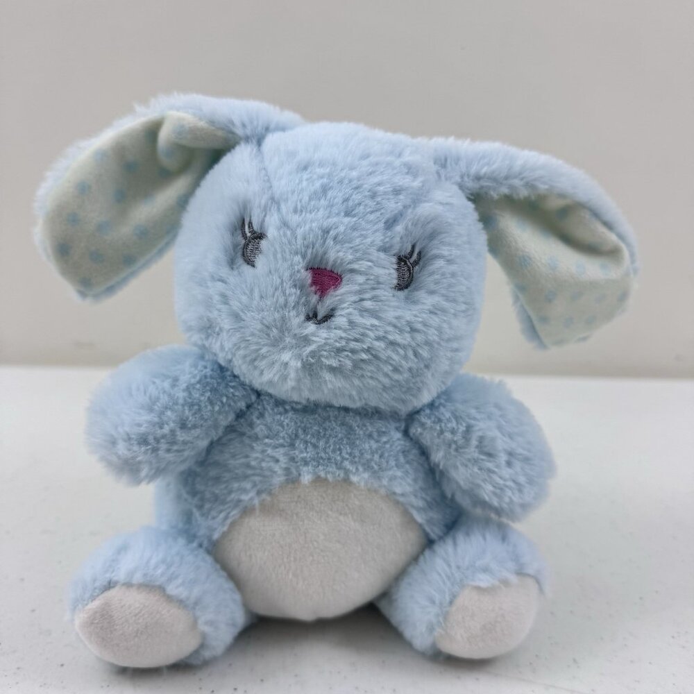 Kelly Baby Collection Blue Bunny Rattle Plush Stuffed Animal Easter Plush Toy